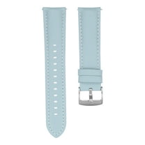 Uxcell Leather Watch Band 22mm Quick Release Genuine Leather Replacement Watch Straps for Men Women, Light Blue