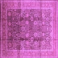 thumbnail image 1 of Ahgly Company Indoor Square Oriental Purple Traditional Area Rugs, 5' Square, 1 of 4