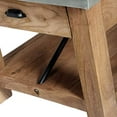 thumbnail image 5 of Table Basse en Bois et Zinc 36 Pouces avec Étagère, 5 of 5