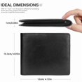 thumbnail image 3 of Wallets Slim Genuine Leather Blocking Wallet , Coin Pocket, Minimalist Wallets for Men UK with Gift Box - Black, 3 of 4