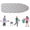 Grey, variant on Ironing Board Cover 12x36 Small Iron Board Cover with Padding Grey Scorch and Stain Resistant Cotton Ironing Covers (Color : Peony, Size : 90x31cm(36x12in))