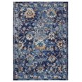 thumbnail image 1 of homeroots home decor 395709 4’ x 6’ Blue and Gold Jacobean Area Rug, 1 of 1