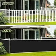 thumbnail image 4 of LOVE STORY 3' x 10' Balcony Privacy Screen Fence Cover Mesh for Deck Patio Porch Railing, Black, 4 of 7