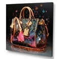 thumbnail image 2 of Designart "Stylish Bag Glamour Pointillism II" Fashion Wall Art Print, 2 of 5