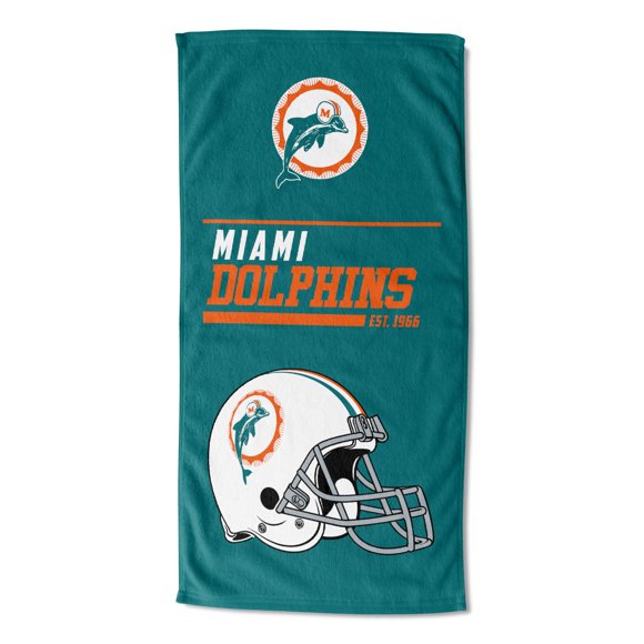 Northwest NFL Serviette de Plage Miami Dolphins, 30 Pouces x 60 Pouces, 40 Yards Dash Legacy