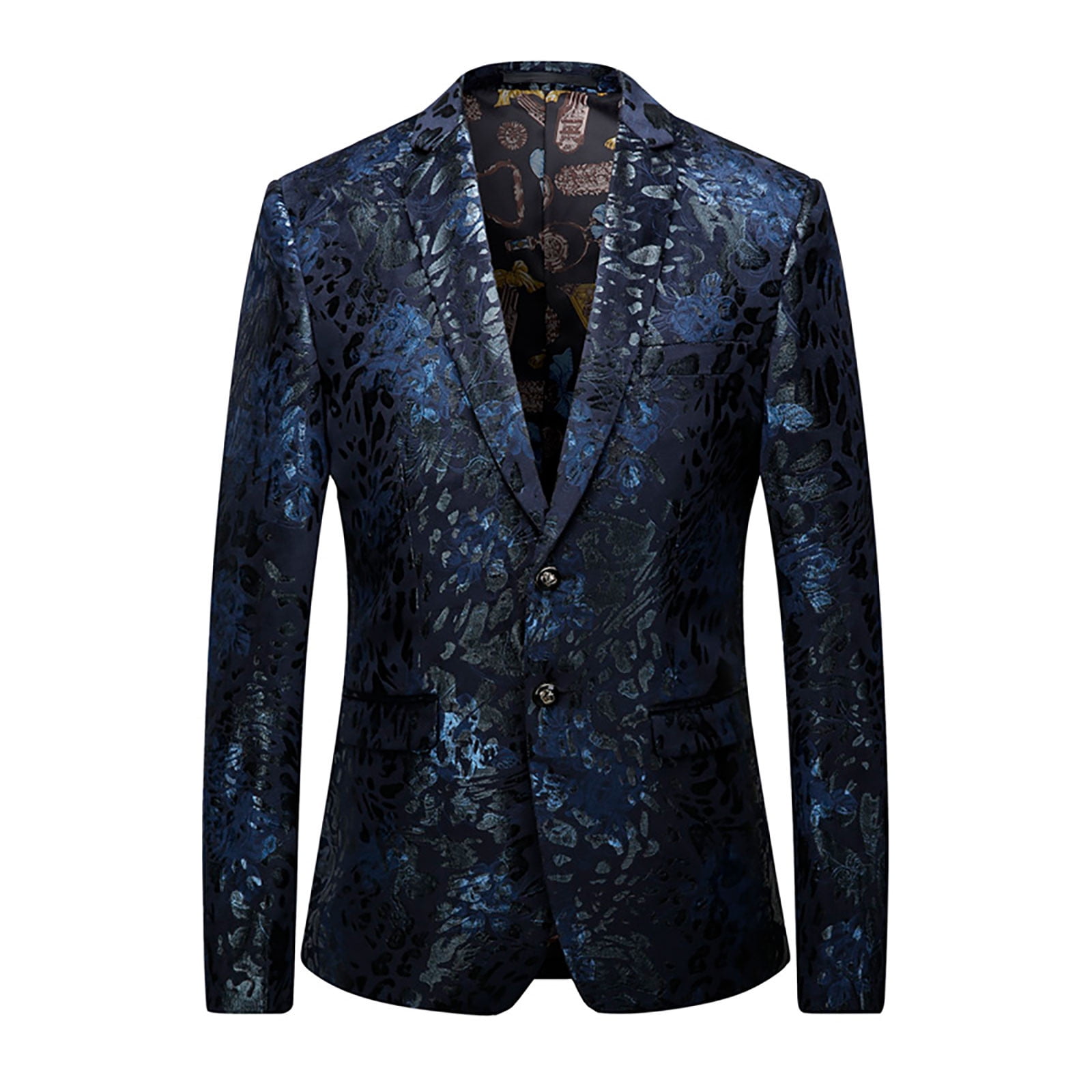 VEKDONE 2023 Clearance Tuxedo Jacket for Men Floral Dress Suit Luxury ...
