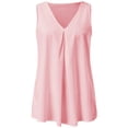 thumbnail image 5 of Women's V-Neck Tee with Sleeveless Dressy Casual Shirts 2026 Spring Summer Tank Tops, 5 of 8