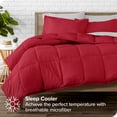 thumbnail image 3 of Bare Home 5-Piece Bed-in-a-Bag - Twin, Red with Light Gray Sheet Set, 3 of 8