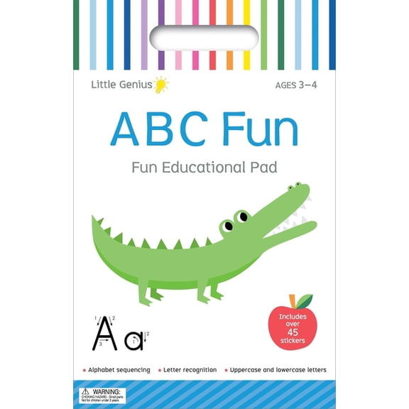 Little Genius ABC Fun: Fun Educational Activity Pad with Carry Handle, (Paperback)