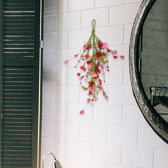 Nestingho Swag Decorativo Corazón Estilo Granja Con Flores Para Eventos Románticos Y Hogar