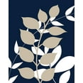 thumbnail image 2 of Robinson, Tamara 26x32 White Modern Wood Framed Museum Art Print Titled - Navy Foliage I, 2 of 4
