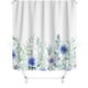thumbnail image 1 of Bathroom curtain, green plant shower curtain, waterproof and mildew-proof, 3D digital printing, forest bath curtain partition, no drilling required, XTL20, 90*180, 1 of 1