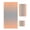 Coral Pink Grey, variant on Dark Orange Grey Ombre Towel Set of 3, Soft Microfiber Bath Towels, Hand Towel, Washcloths, Modern Gradient Abstract Art Quick-Dry Absorbent Towels for Bathroom Kitchen Hotel Beach Gym Spa