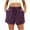 Purple1, variant on Jalioing High Waist Summer Shorts for Women Casual Drawstring Beach Short Pants Lightweight Fashion Lounge Shorts