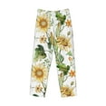 thumbnail image 4 of Balery Men'S Watercolor Bright Sunflowers Pants,Sleepwear Pants,Pajama Pants,Pj Bottoms Drawstring And Pockets-Small, 4 of 9