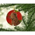 thumbnail image 2 of Carolines Treasures SS4738-CO1 Chesapeake Bay Retriever Flocons de Neige Rouges Ornement en Céramique de Noël, 2 of 2