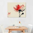 thumbnail image 2 of WERPE  Lotus Flower Canvas Wall Art Zen Picture Prints Chinese Ink Style Painting Decor Bedroom Living Room Office Bathroom (Small), 2 of 6