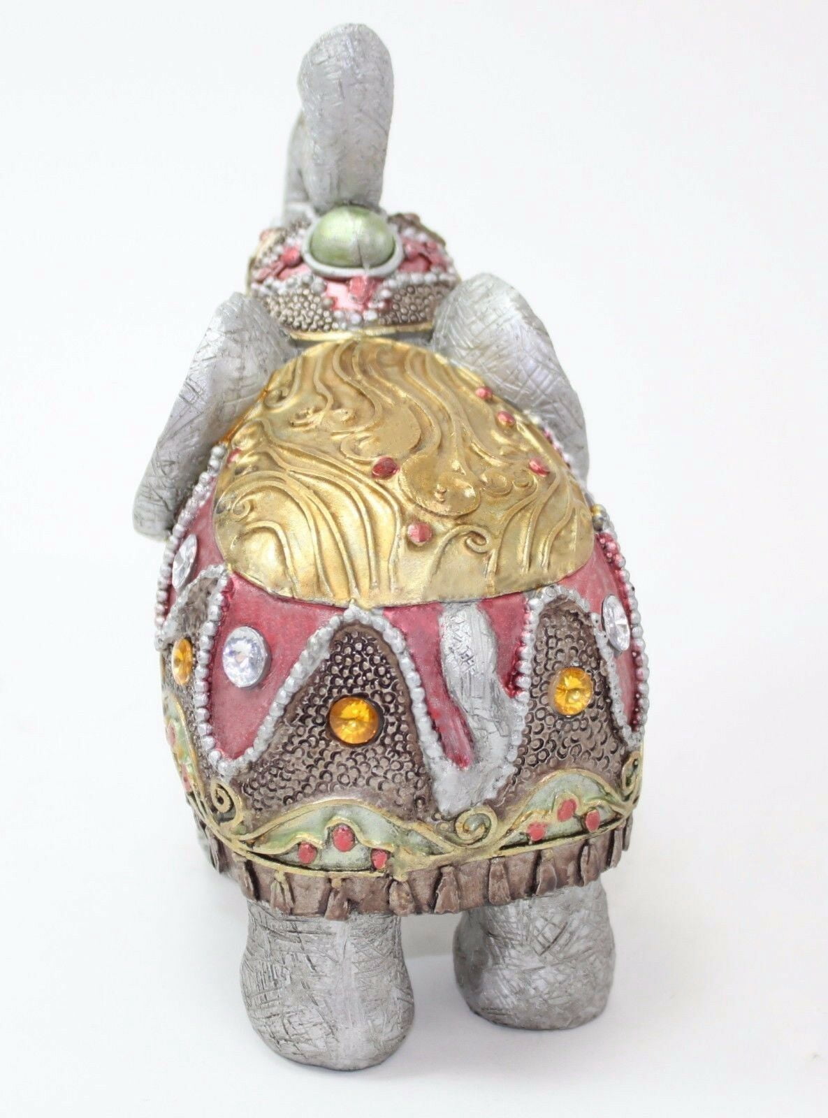 Feng Shui 4" Gray Elephant Figurine Wealth Lucky Figurine Gift & Home Decor