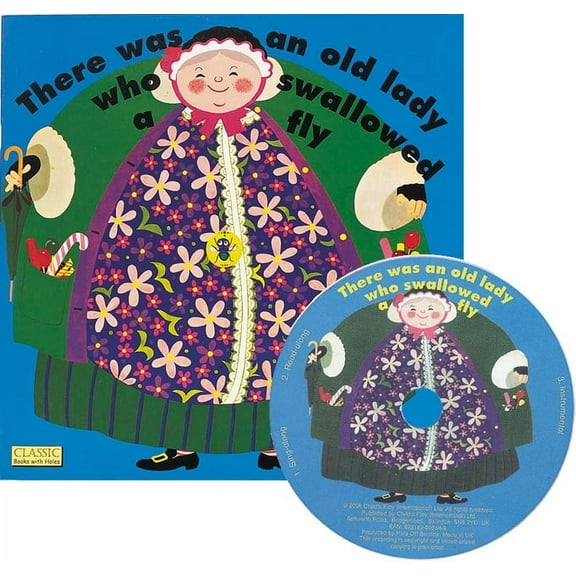 Classic Books with Holes 8x8 with CD There Was an Old Lady Who Swallowed a Fly, (Paperback)