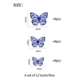 thumbnail image 5 of Munlar Wall Decals Peel and Stick,12PCS 3D Metal Texture Hollow Butterfly Wall Sticker, 5 of 6