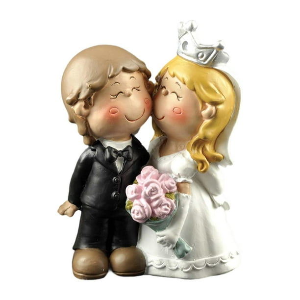 Muñecas para el pastel de bodas de la escultura de los novios Toppers Toppers Micro Landscape, Simulada, Estatua de pareja para proyectos de bricolaje