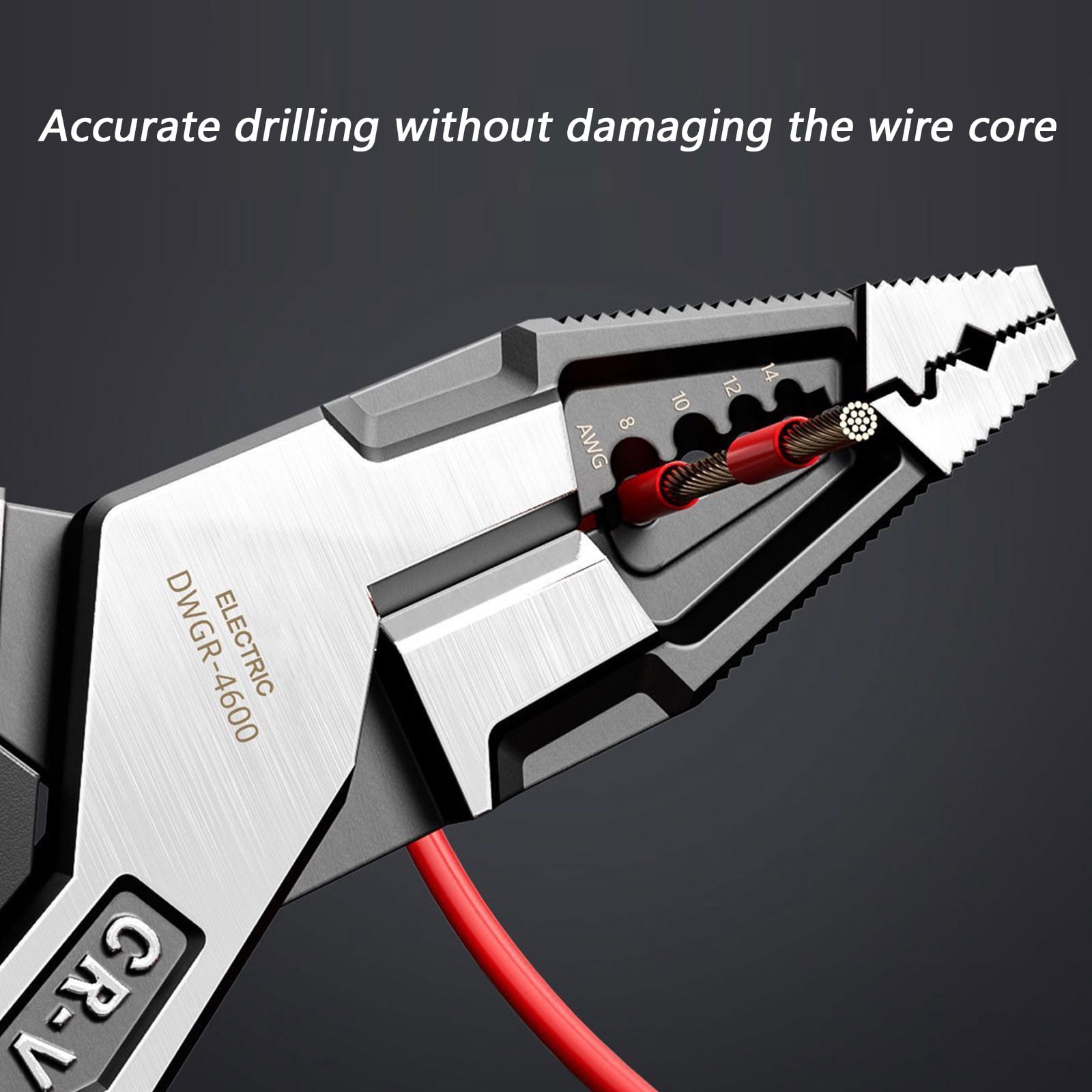 Multifunctional Wire Stripper Crimper Tool for Electrician Cable Work