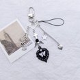 thumbnail image 4 of Phone Charm Strap Keychain Cute Keychain Lanyard String Black Heart Chain Backpack Pendant Y2K for Women Girl, 4 of 4