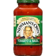 Newman's Own Pasta Sauce, Tomato & Basil, 24oz glass jar