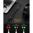 thumbnail image 4 of Divisor de auriculares SOLMIMI de 3,5 mm, 4 polos, macho a dos TRRS Fem, 4 of 6