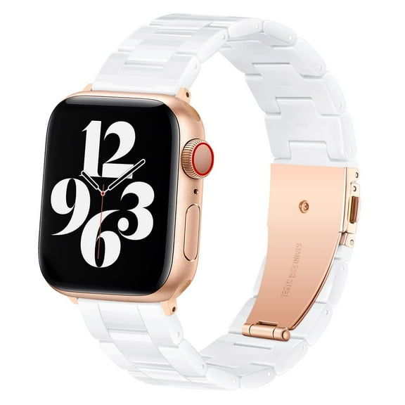 LGSY Resin Apple Watch Band for iWatch Series 8 7 6 5 4 3 2 1 SE Ultra 42mm 44mm 45mm 49mm Women men Strap Bracelet
