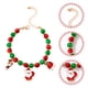 thumbnail image 2 of Pulseras navideñas, pulseras de cuentas, colgante, dije, cuerda de mano, joyería de muñeca ajustable, 2 of 7