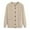 Beige, variant on Cardigan Sweater for Women Long Sleeve Round Neck Knitted Button Down Cardigans for Women Open Front Black Cardigan Fashion Clothing
