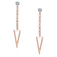 thumbnail image 1 of Triángulo Tassel Ear Stud Yuyangstore Borla, 1 of 8