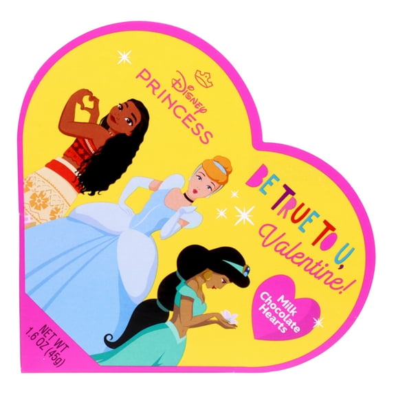 Frankford Disney Disney Princess Valentine's Day Milk Chocolate Heart Box, 1.6oz