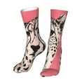 thumbnail image 6 of Salouo Pink Cheetah Art Pattern Fun Novelty Crew Socks,Casual Athletic Socks Neutral Socks, 6 of 7