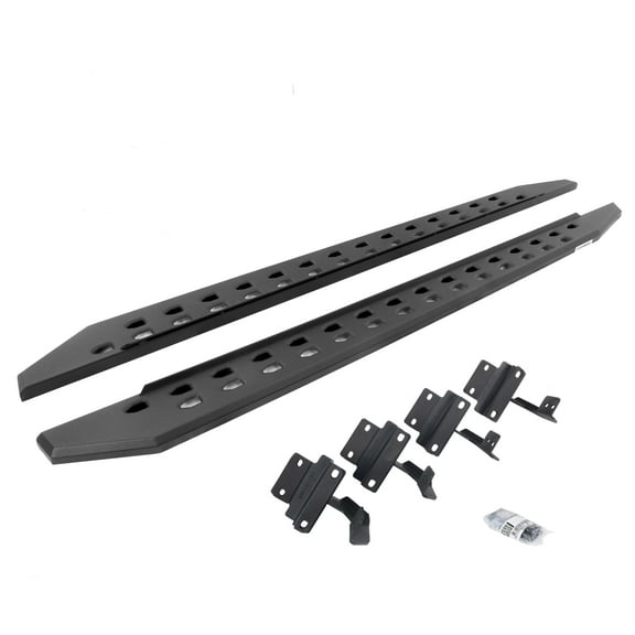 Go Rhino 69417780SPC RB20 Slim Line Running Boards with Mounting Brackets Kit For 15-24 F-150, F-250 Super Duty, F-350 Super Duty (Extended Cab Pickup)