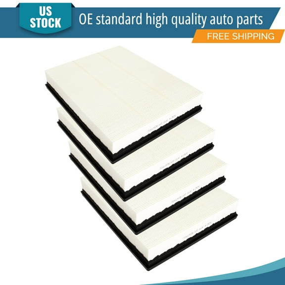 YXPCARS 4PCS Front Engine Air Filter for Ford Ranger 2019 2020 2021 2022 2023 L4 2.3L, New Air Filter Replacement (CA12535, EB3Z-9601B)