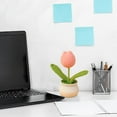thumbnail image 3 of Simulated Flower Pot Finished Woolen Flower Indoor Car Decoration Small Pot, 3 of 5