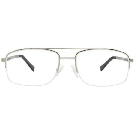 Elasta E 7246 06LB 00 Men's Ruthenium Metal Half Rim Eyeglasses