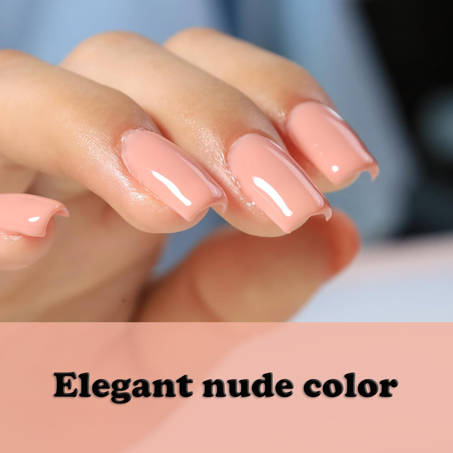 FZANEST Nude Rubber Base Gel Nail Polish, Builder in a Bottle Nail Strengthener Gel, Self-level Extension Fiber Gel, UV LED Base Coat