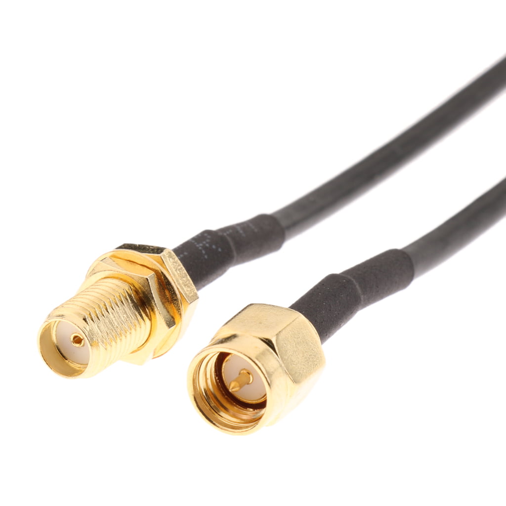 SMA Extension Cable for WLAN Router Network Card 20M Prettyia Antenna Connector RP