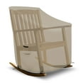 thumbnail image 4 of Rocking Chair Cover 12 Oz Waterproof - 100% Weather Resistant PVC Coated Patio Furniture Cover with Air Pockets & Drawstring for Snug Fit (45" (H) X 36" (W) X 44" (D) X 15" (FH), Beige), 4 of 6
