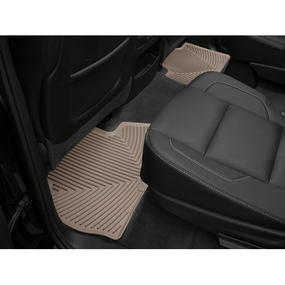 Weathertech Floor Mat W324TN All-Weather; Direct-Fit; Deeply Sculpted Channels; Tan; Thermoplastic Elastomer TPE; 2 Piece