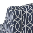 thumbnail image 2 of HomePop Classic Swoop Accent ArmChair - Cream and Blue Geometric, 2 of 10