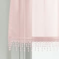 thumbnail image 3 of Mainstays Macrame Tailored Curtain Valance, Single Panel, Blush, 50" W x 18" L, 3 of 4