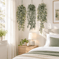 thumbnail image 6 of KIRIFLY Artificial Plants Hanging Fake Decor 3Pcs Faux Potted Eucalyptus Plants for Bathroom Home Office Desk Wall Shelf Bookcase Accessories Decor Indoor, 6 of 8