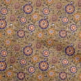 thumbnail image 1 of oneOone Cotton Poplin Twill Tawny Brown Fabric Asian Suzani Quilting Supplies Print Sewing Fabric By The Yard 56 Inch Wide, 1 of 5