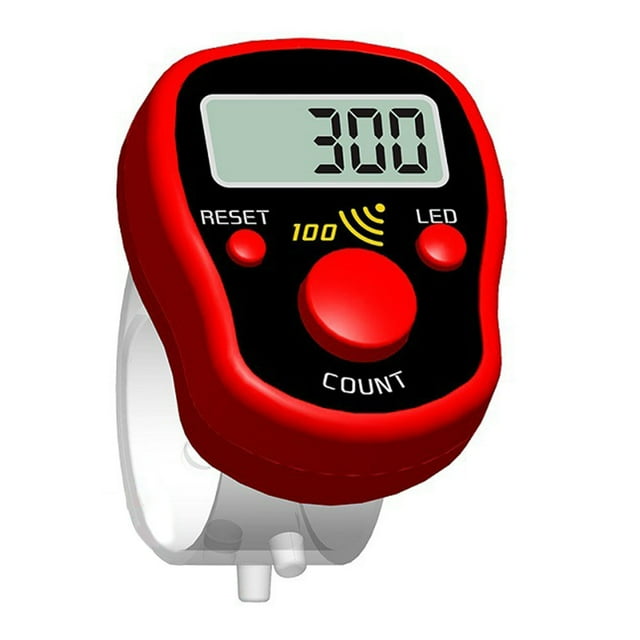 Accessoires de Compteurs de Tours Numériques Réinitialisables à LED, Compteur de Tours Portatif, Compteur de Clics, Compteur de Tours pour Personnes en Rangée