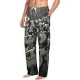 thumbnail image 2 of Mimikyu Men's Pajama Pants Cartoon All Over Print Elastic Waistband Sleep Pants with Pockets Drawstring, Soft Unisex Lounge Bottoms Sleepwear, 2 of 8