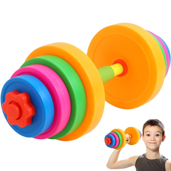 Miangastore Haltère en Plastique Enfants Haltère Ajustable Enfants Exercice Haltère Clochette Poids à Main Remplissage Eau
